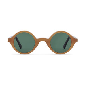 Round Sunglasses-Shiny Caramel