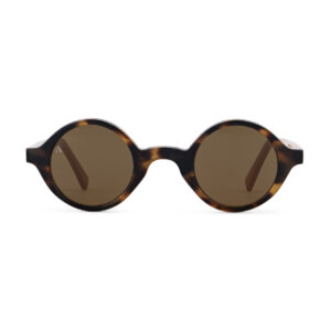 Round Sunglasses-Shiny Havana Brown