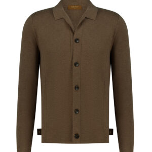 Merino Wool Cardigan – Brown