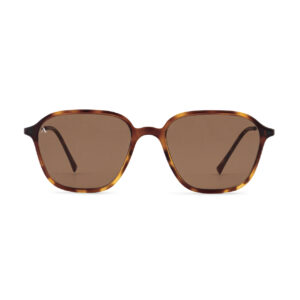 Curved Square Sunglasses – Matt Havana Brown