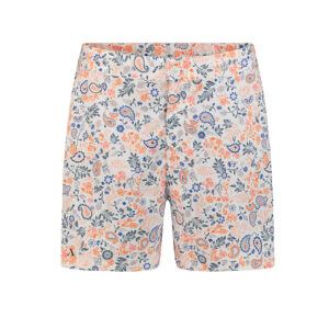 Resort Shorts – Peach Floral Print