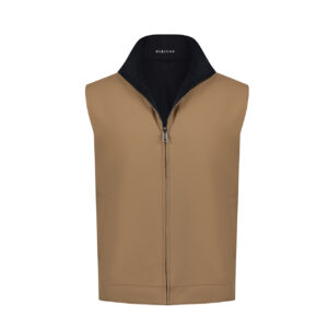 Reversible Gilets – Beige & Navy Blue