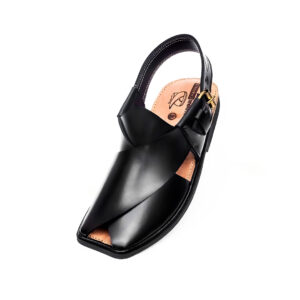 Black Charsadda Gol T Chappal – 092242