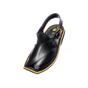 Handmade Black Peshawari Chappal – 092315