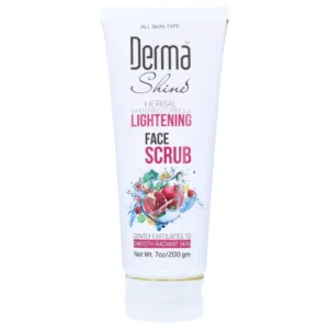 DERMA SHINE HERBAL WHITENING FORMULA FACE SCRUB 200 GM