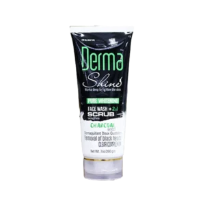 DERMA SHINE FACE WASH AND SCRUB TUBE 200 GM PC