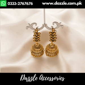 Antique Golden long Jhumka