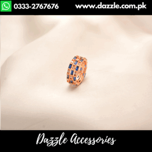 Dazzling Blue Band Ring