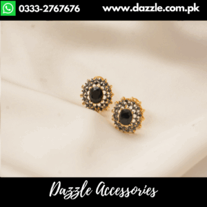 Dreamy Black gem Studs