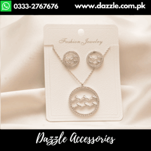 Elegant Silver Necklace Set