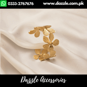 Floral Stainless Steel Bracelet