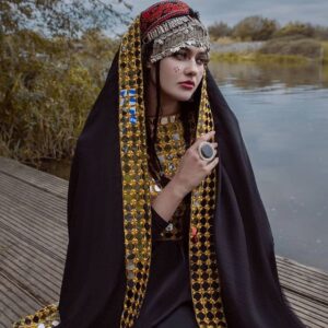 Charcoal Black Mirror Dress