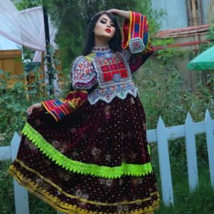 Chocolate Brown Velvet Dress