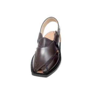 Brown Norozi Chappal with China Cut Shape – 092302