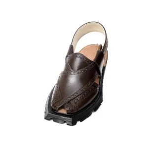 Handmade Brock Quetta Shikari Leather Chappal  – 092465