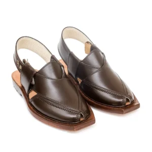 Brown Norozi Chappal With Leather Sole – 092307