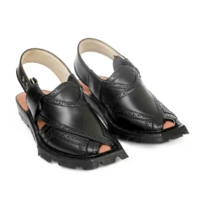 Handmade Brock Quetta Shikari Leather Chappal  – 092365