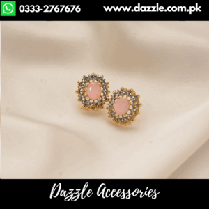 Powder Pink gem Studs