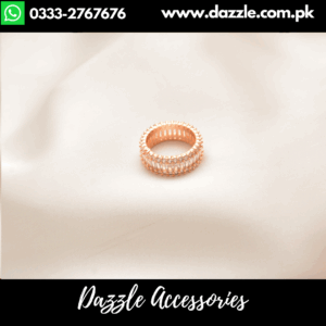 Precious zirconia Band Ring