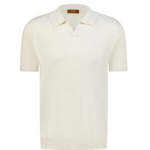 Merino Wool Polo Shirt –Off White