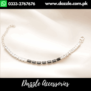 Silver Black bracelet