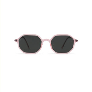 Kids’ Matte Pink Crystal Sunglasses – Octagonal