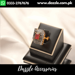 Vintage Gold plated Ruby Ring