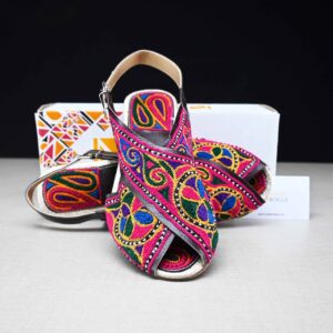 Floral Peshawari Chappal for Ladies