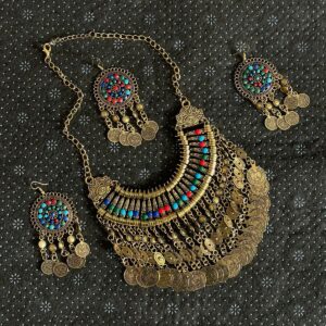 Golden Sat Rangi Afghan Jewelry Set