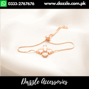 elegant adjustable golden bracelet
