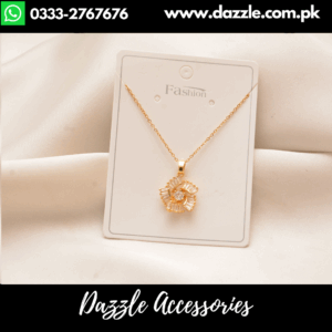 lilly gold plated necklace