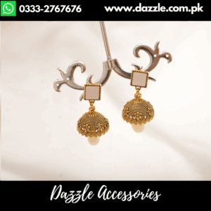 vintage pearl drop jhumki