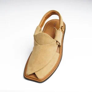 Suede Traditional Camel Chappal – 09290